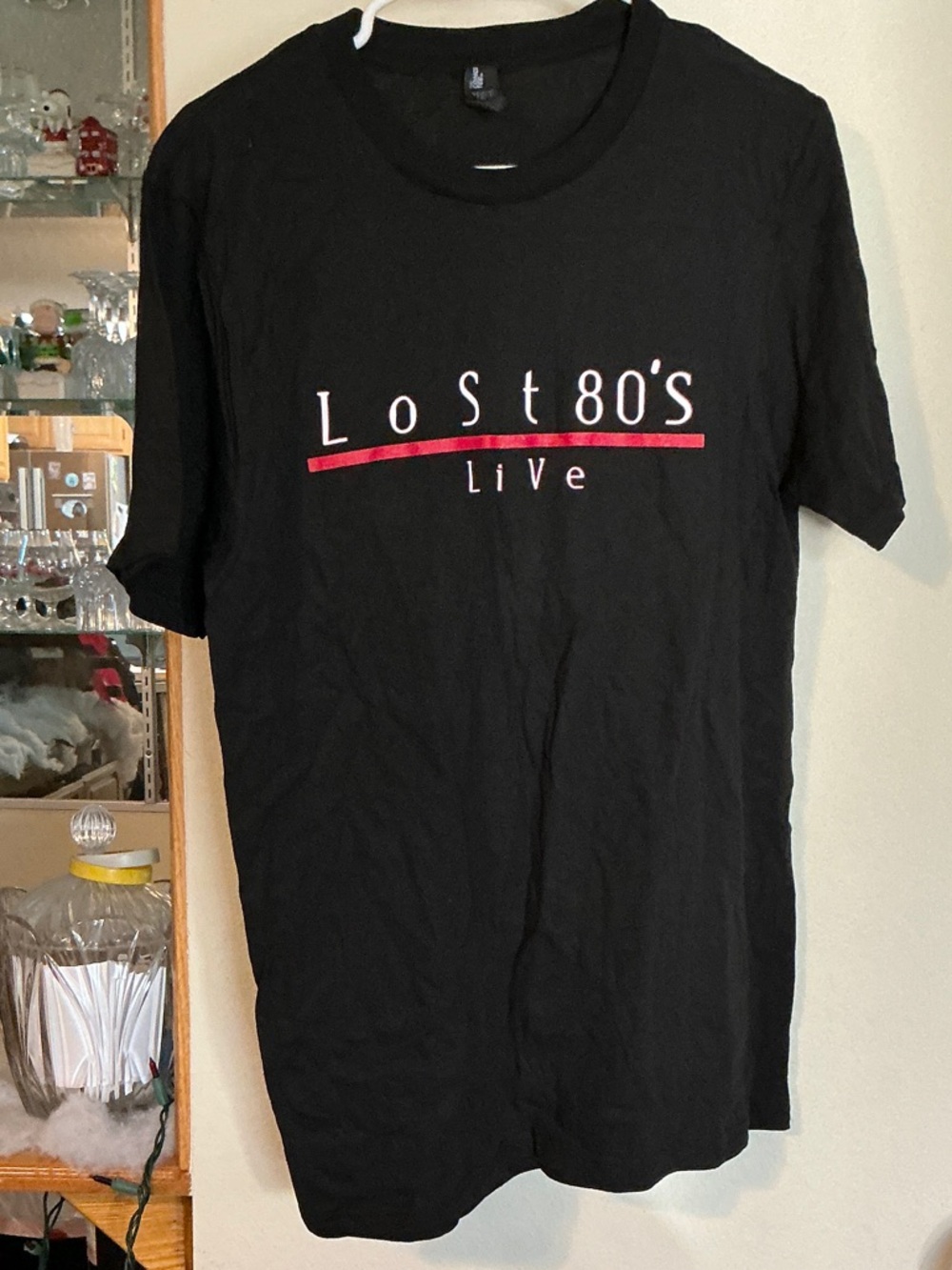 Lost 80's Live Black Graphic Short-Sleeve Tee